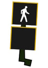 imagem sinal para pedestres - siga