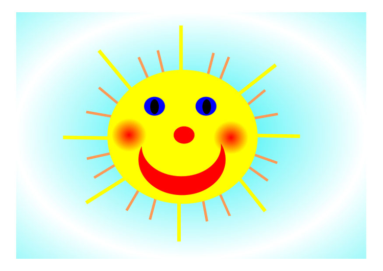 imagem sol sorridente 