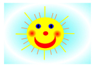 imagem sol sorridente 