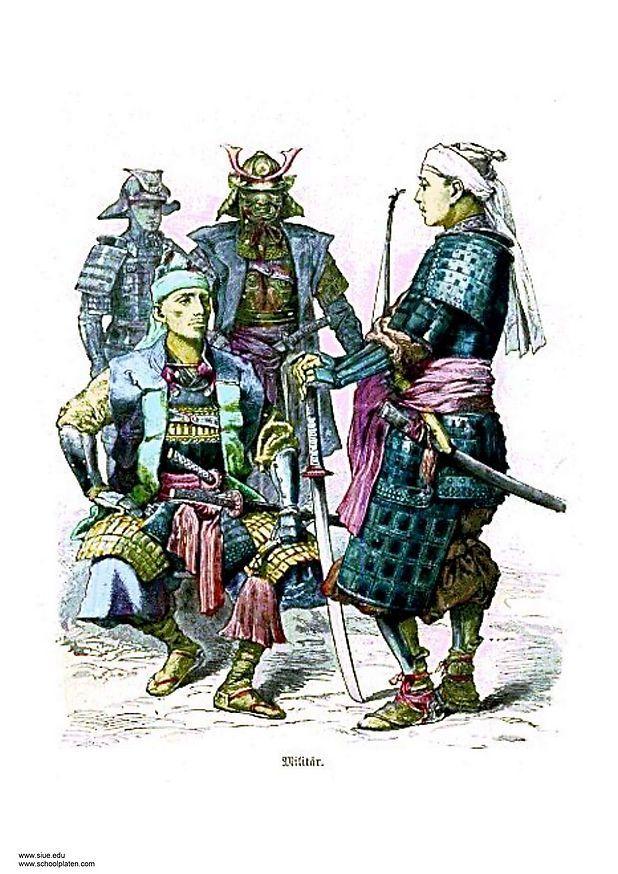 imagem soldados japoneses do sÃ©culo XIX