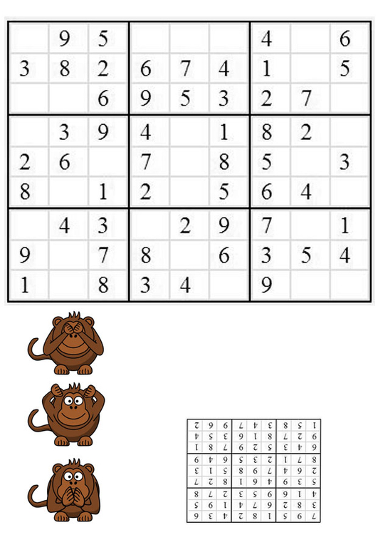 imagem sudoku - macacos
