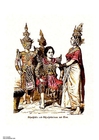 imagem tailandêses dançando no século XIX 