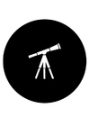 Página para colorir telescópio