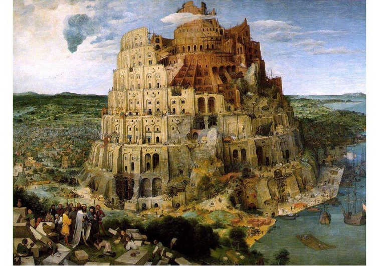 imagem torre de Babel por Pieter Bruegel
