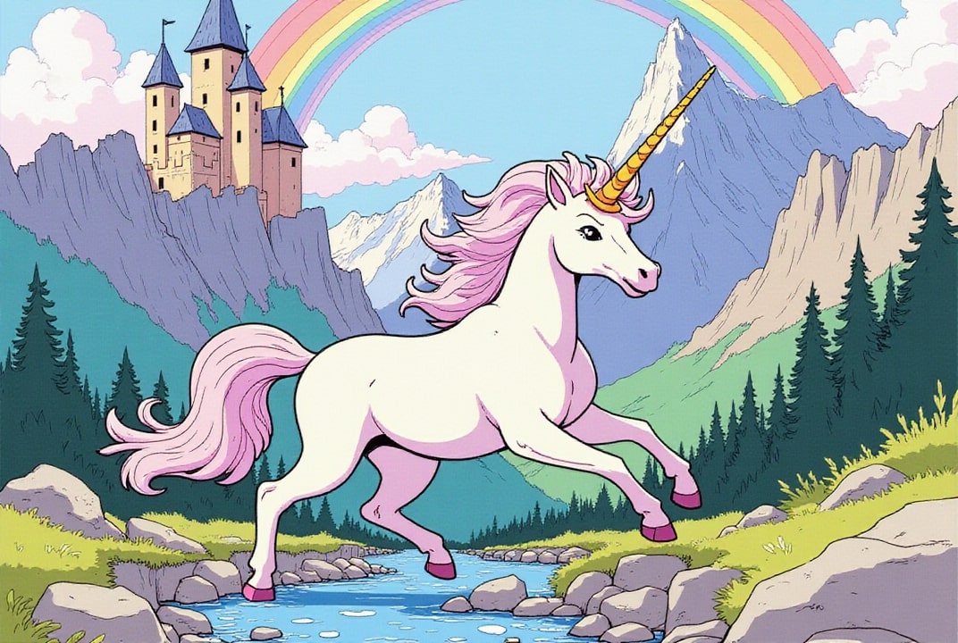 unicórnio no castelo