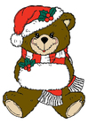 imagem ursinho de Natal