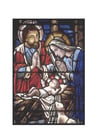 imagem vitral - nascimento de Jesus 