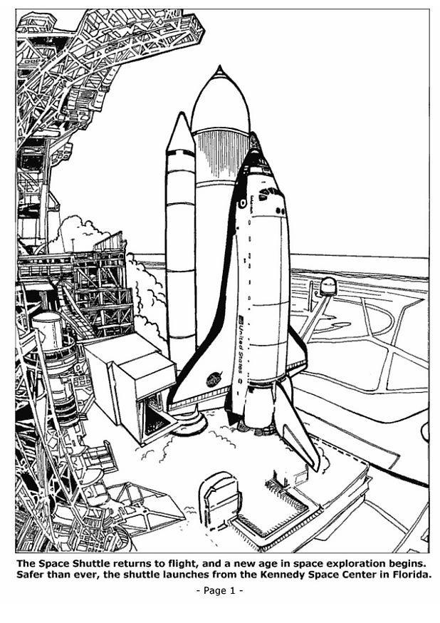 01 - lanA§amento do A´nibus espacial Página para colorir 01 - lanA§amento do A´nibus espacial