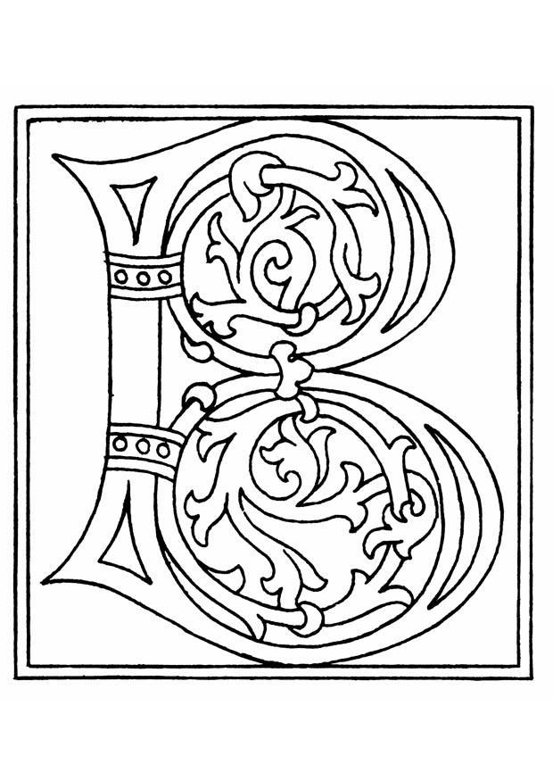 01a. alfabeto b Página para colorir 01a. alfabeto b