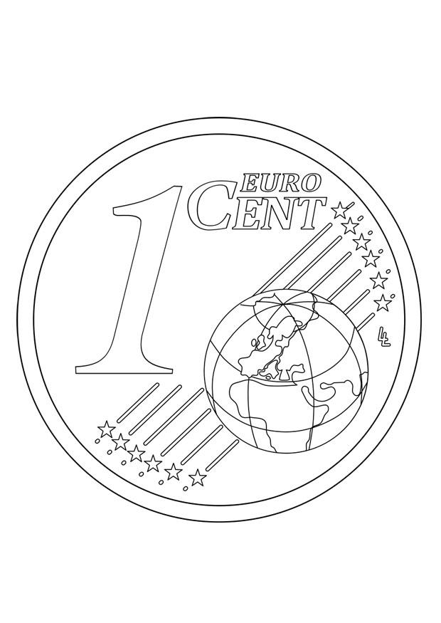 1 centavo Página para colorir 1 centavo