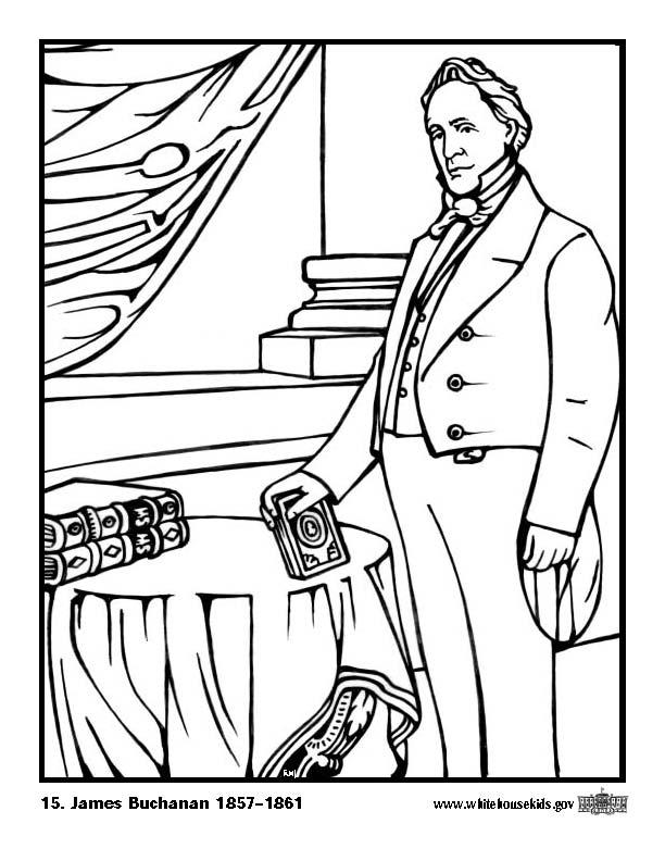 15 james buchanan Página para colorir 15 james buchanan
