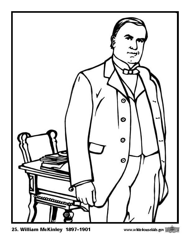 25 william mckinley Página para colorir 25 william mckinley