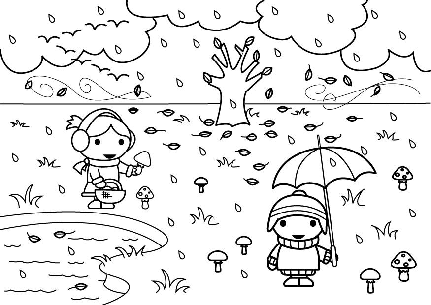 2b outono Página para colorir 2b outono