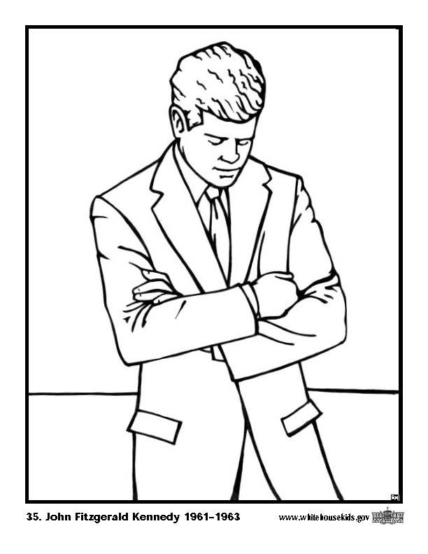 35 john fitzgerald kennedy Página para colorir 35 john fitzgerald kennedy