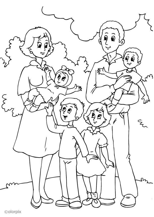 4 nova famAlia com a mA£e Página para colorir 4 nova famAlia com a mA£e