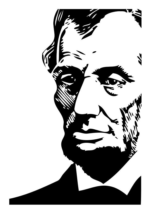 abraham lincoln Página para colorir abraham lincoln