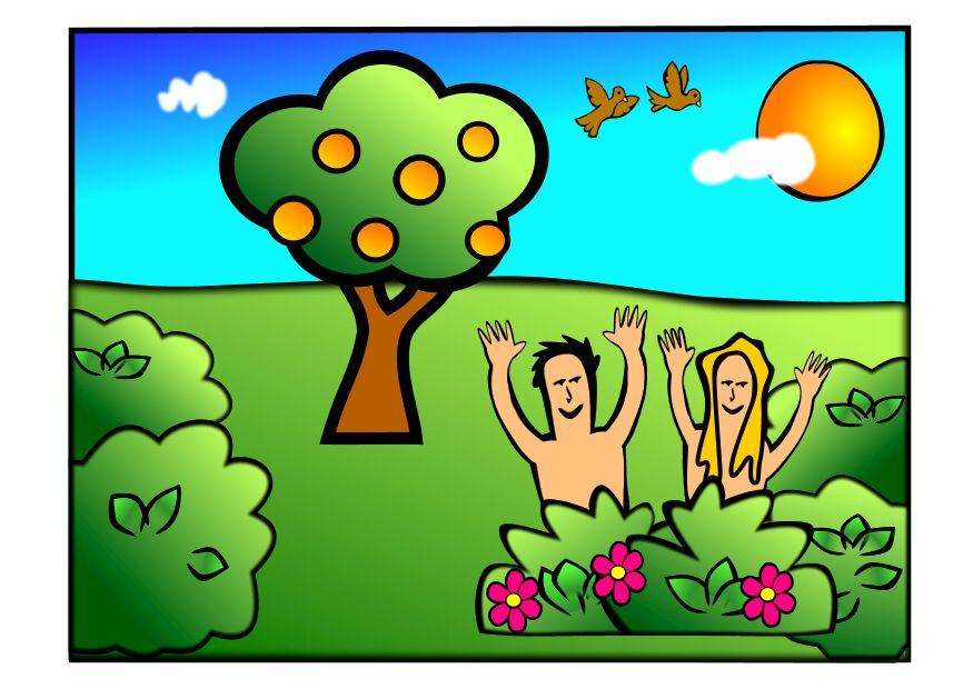 adA£o e eva - felizes imagem adA£o e eva - felizes