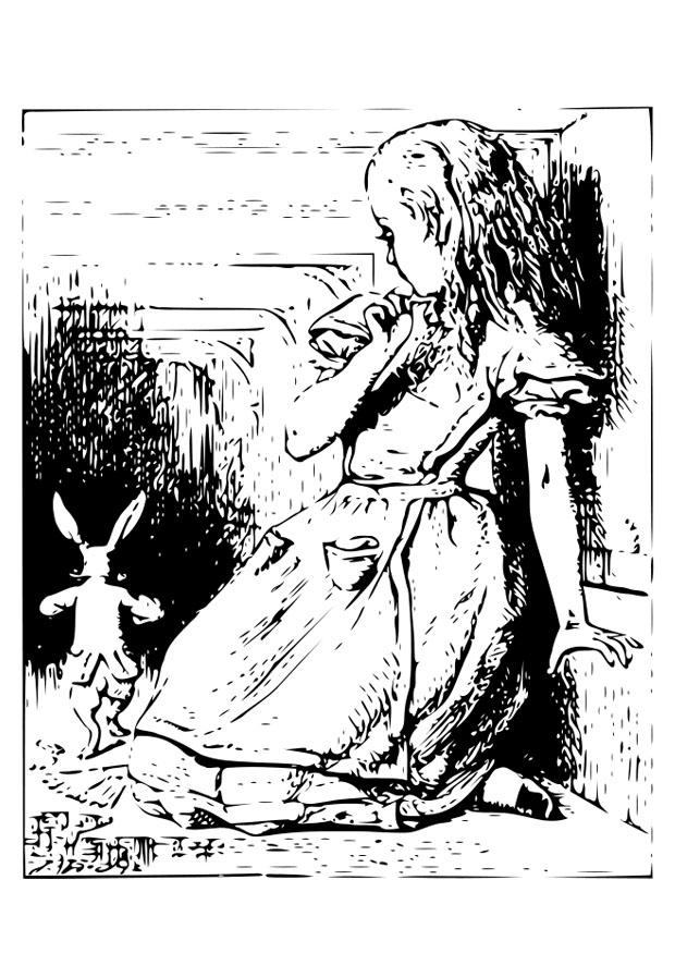 alice no paAs da maravilhas - no tAºnel Página para colorir alice no paAs da maravilhas - no tAºnel