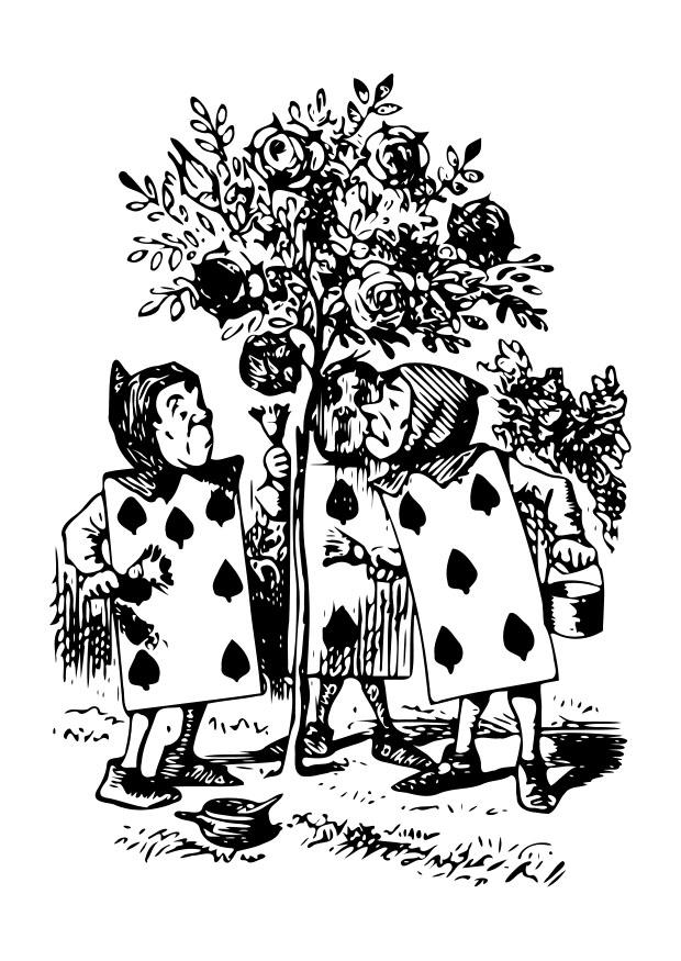 alice no paAs das maravilhas - as carta vivas Página para colorir alice no paAs das maravilhas - as carta vivas
