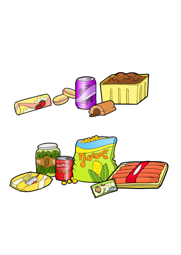 imagem alimentos saudA¡veis e nA£o saudA¡veis 