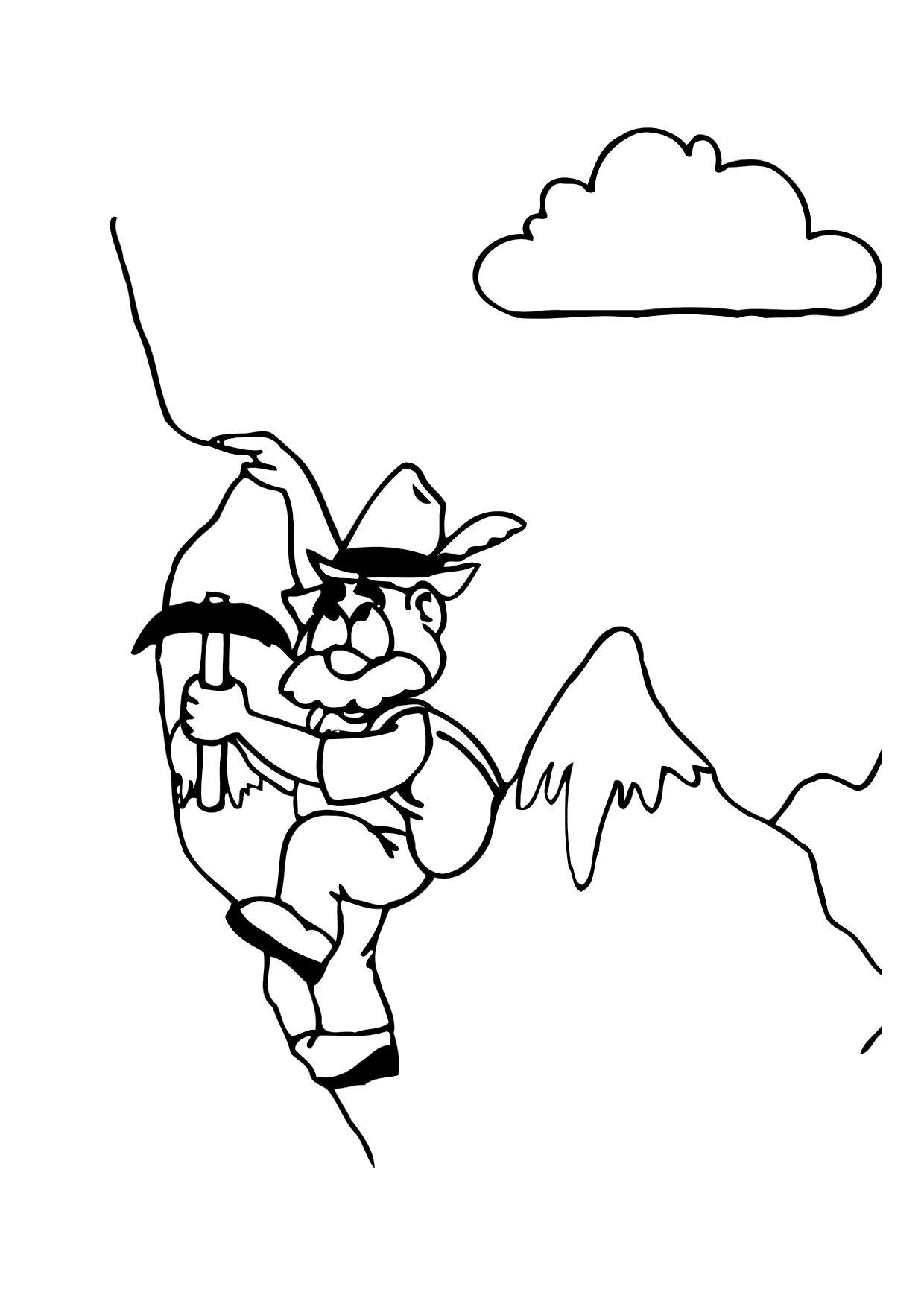 alpinista Página para colorir alpinista