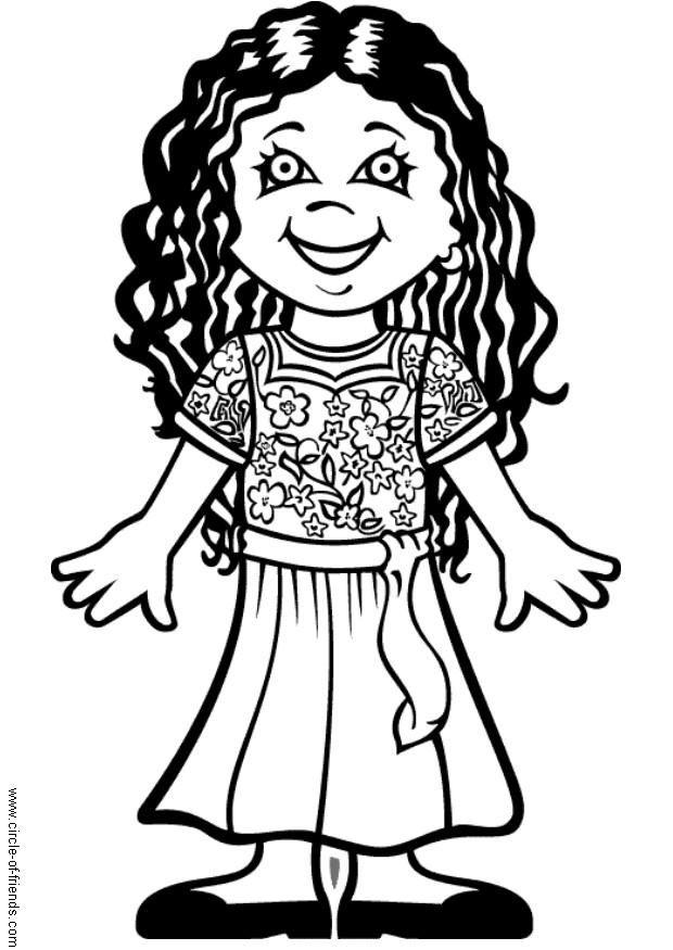 ana Página para colorir ana