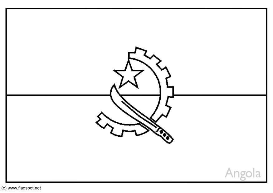 Página para colorir angola