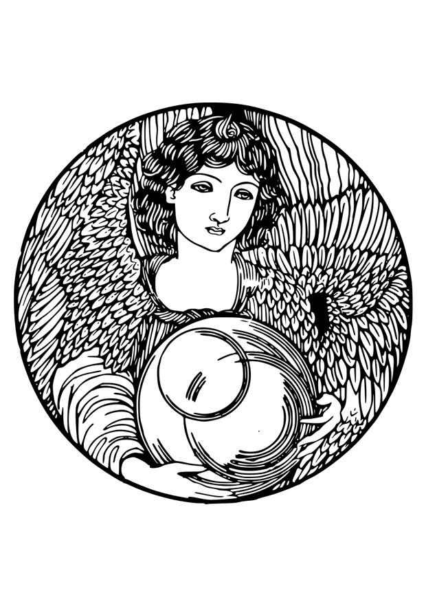 anjo Página para colorir anjo