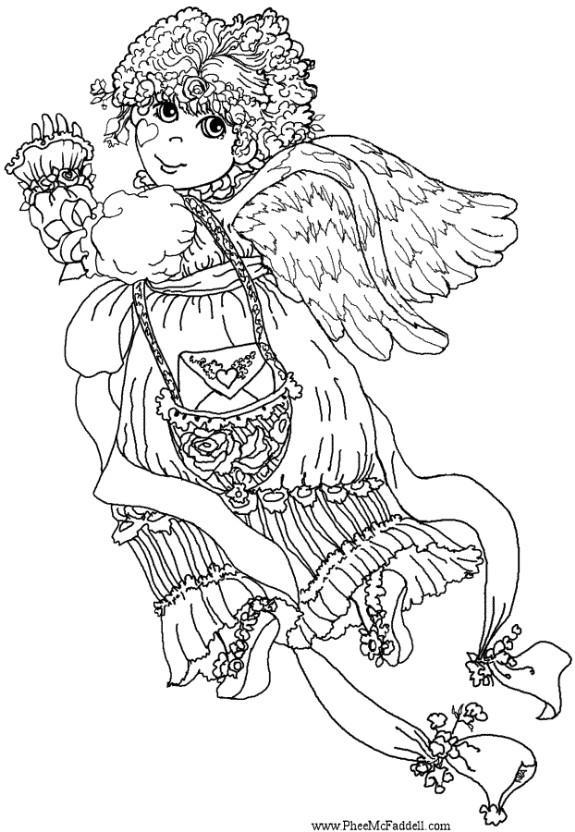 anjo de sA£o valentino Página para colorir anjo de sA£o valentino