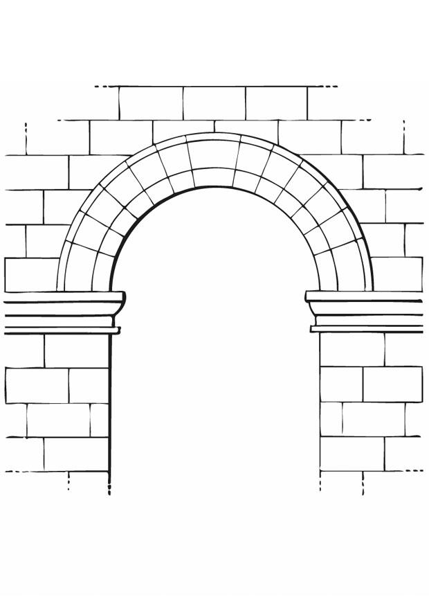 arco Página para colorir arco