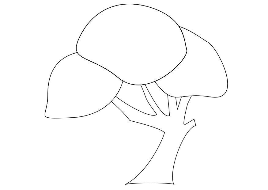 Página para colorir A¡rvore 