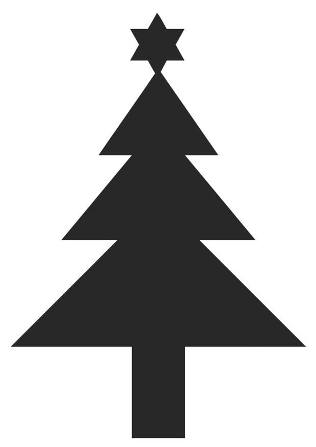 A¡rvore de natal com uma estrela Página para colorir A¡rvore de natal com uma estrela