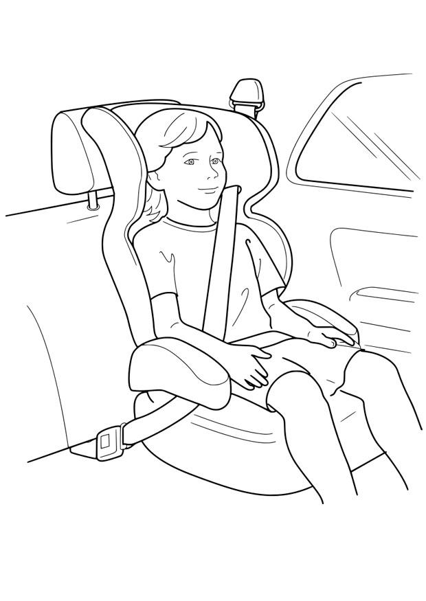 assento infantil Página para colorir assento infantil