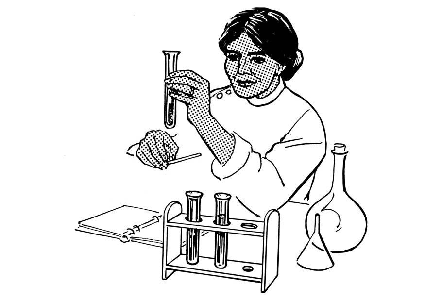 assistente de laboratA³rio Página para colorir assistente de laboratA³rio