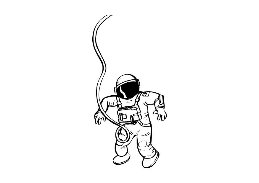 astronauta Página para colorir astronauta