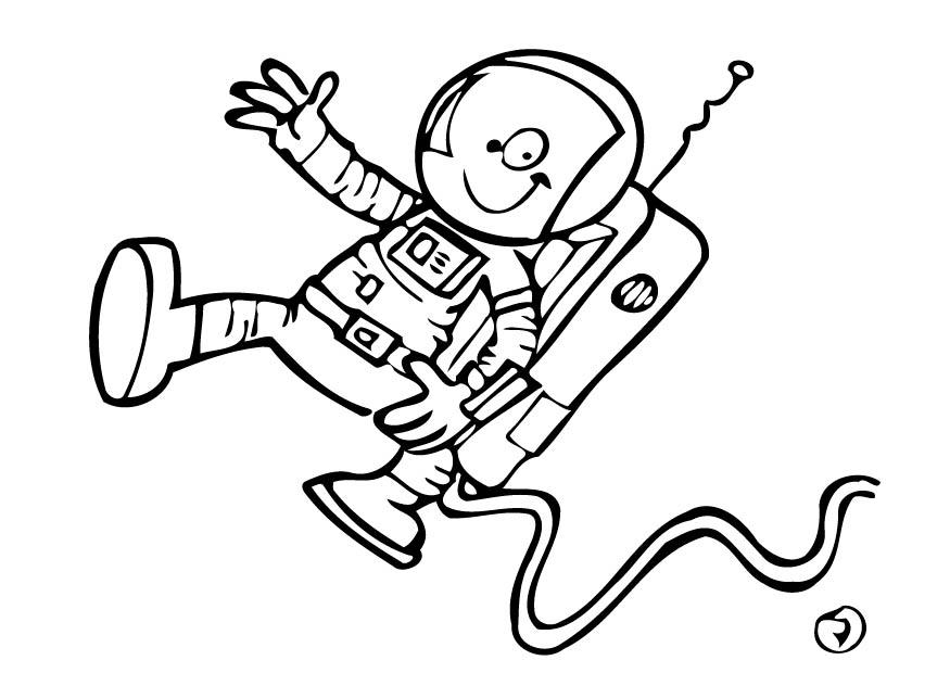 astronauta Página para colorir astronauta