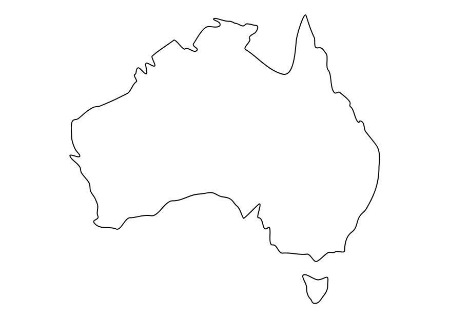austrA¡lia Página para colorir austrA¡lia