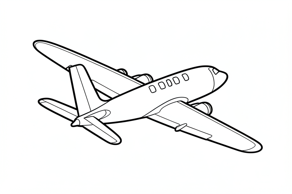 Página para colorir aviA£o
