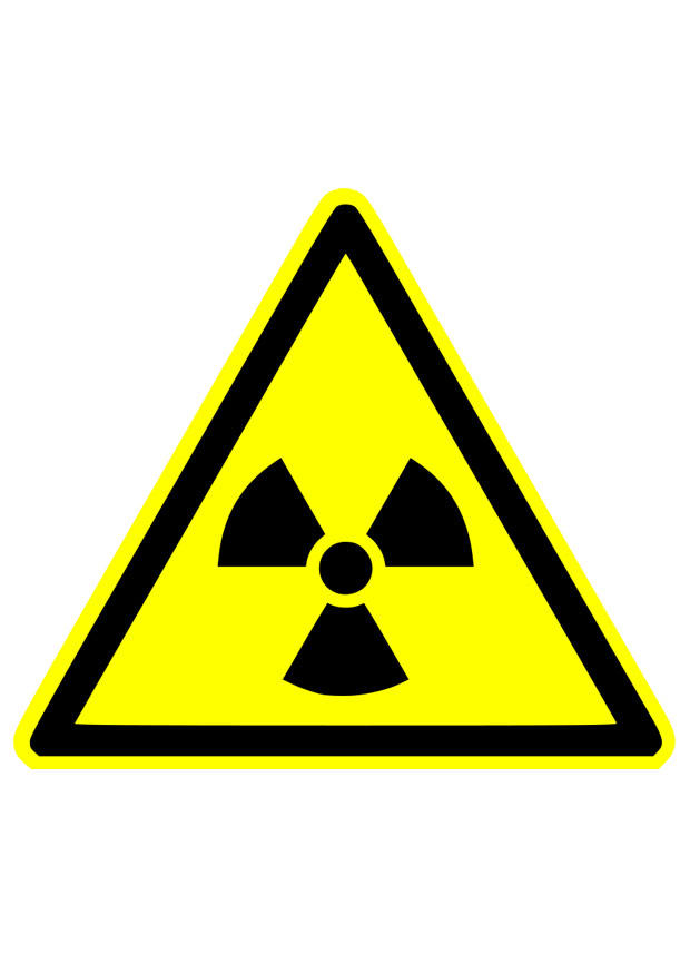 aviso de radioatividade imagem aviso de radioatividade