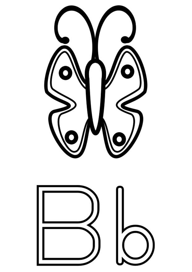 b Página para colorir b