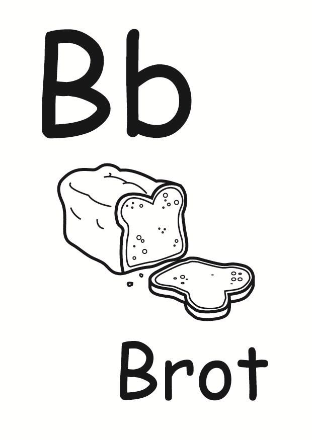 b Página para colorir b