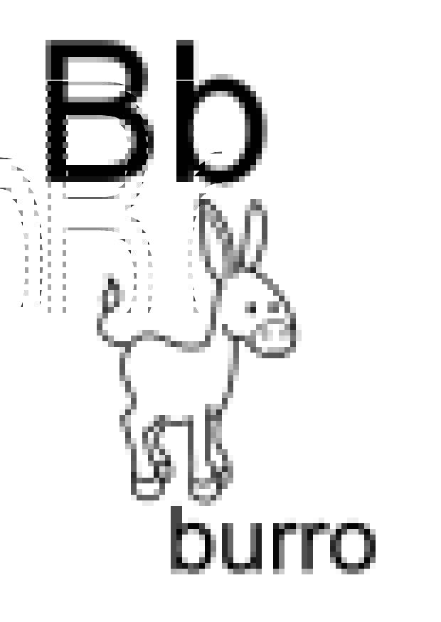 b Página para colorir b
