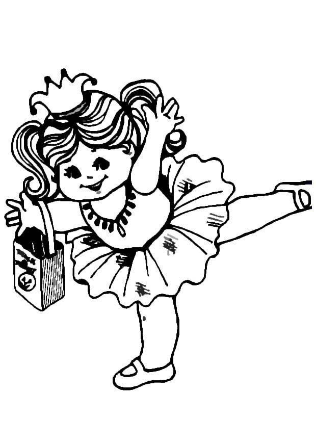 bailarina Página para colorir bailarina