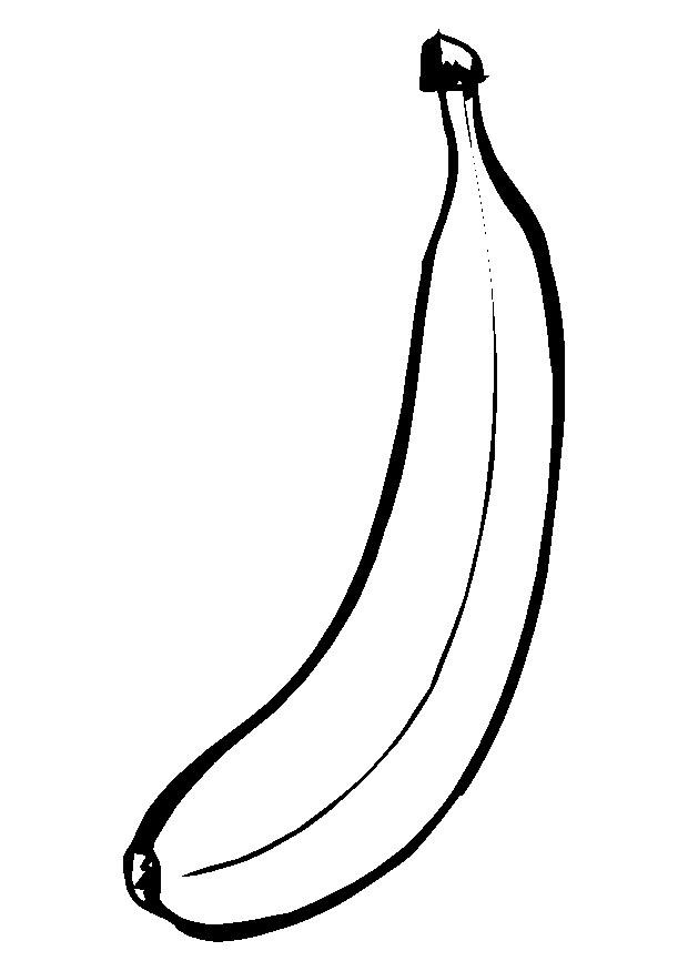 banana Página para colorir banana