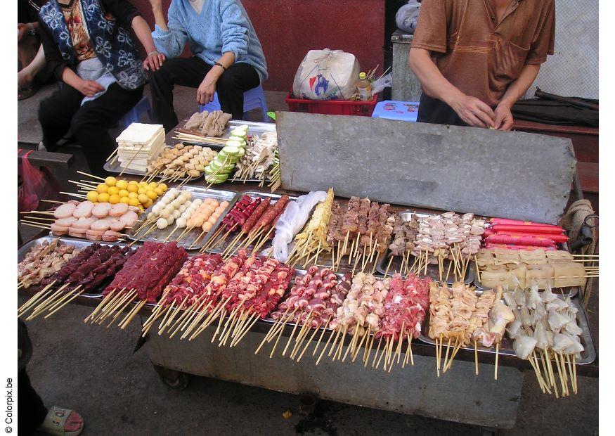 Foto banca de alimentos em pequim 