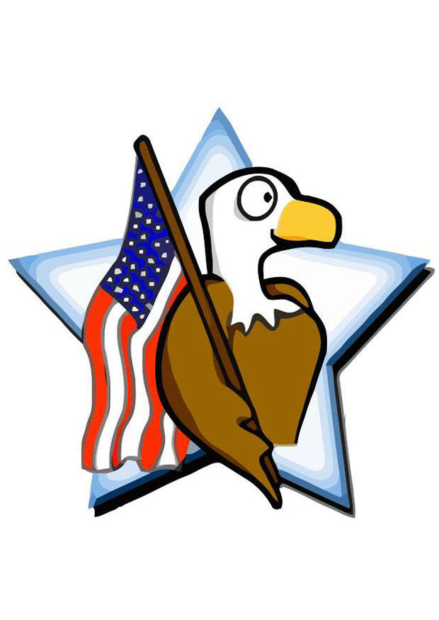 bandeira americana com uma A¡guia imagem bandeira americana com uma A¡guia