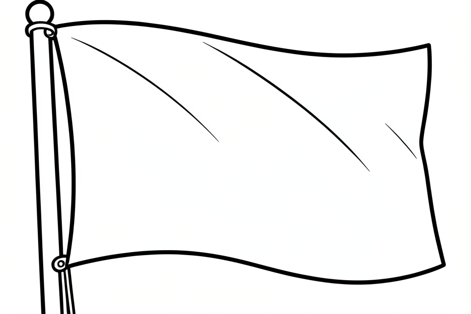 bandeira vazia Página para colorir bandeira vazia