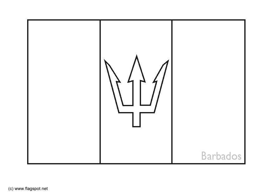 barbados Página para colorir barbados