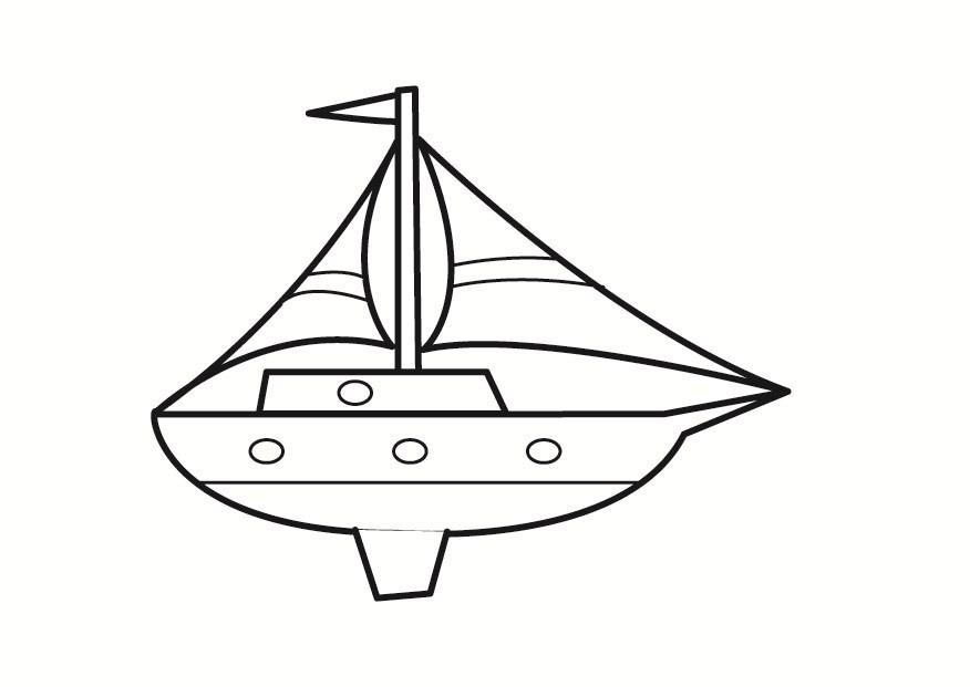 barco Página para colorir barco