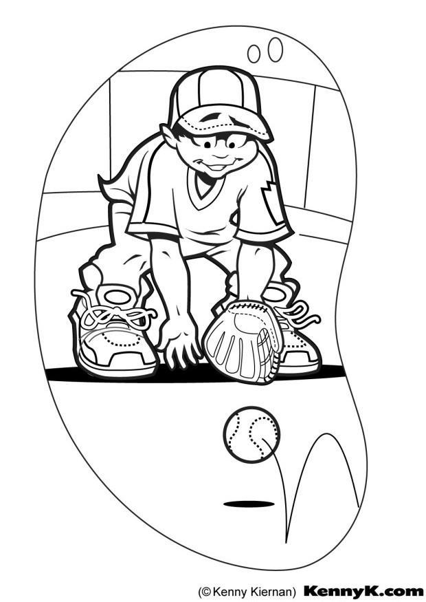 baseball Página para colorir baseball